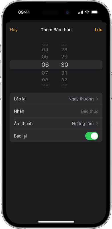 C&aacute;ch đặt v&agrave; thay đổi b&aacute;o thức tr&ecirc;n iPhone