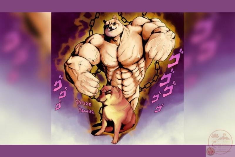 Cheems kết hợp phong cách Jojo siêu hài