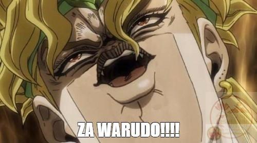 Meme Jojo Za Warudo gây cười