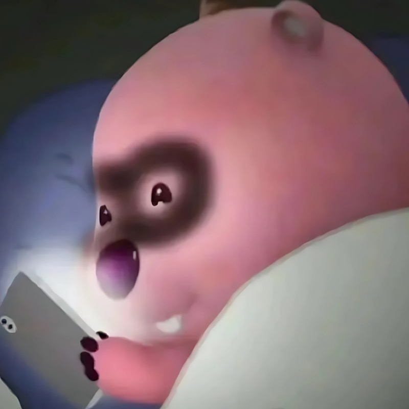 hình ảnh loopy meme mắt thâm