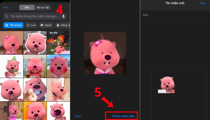 tạo sticker loopy meme cho facebook