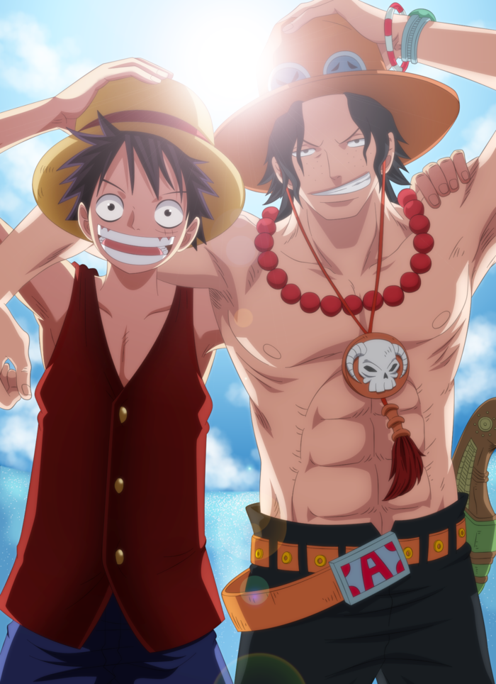Hinh Anh Luffy Va Anh Trai Ace