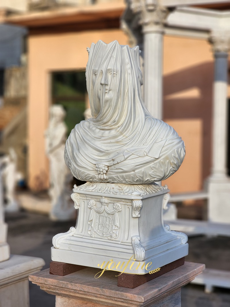 Tượng phụ nữ bằng đá cẩm thạch che mặt