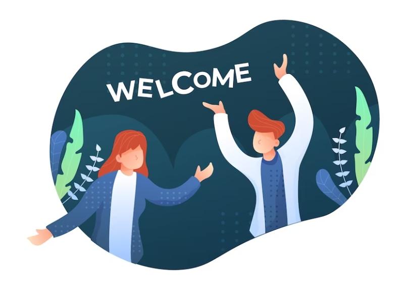 Hình ảnh lời chào tươi sáng, đẹp mắt