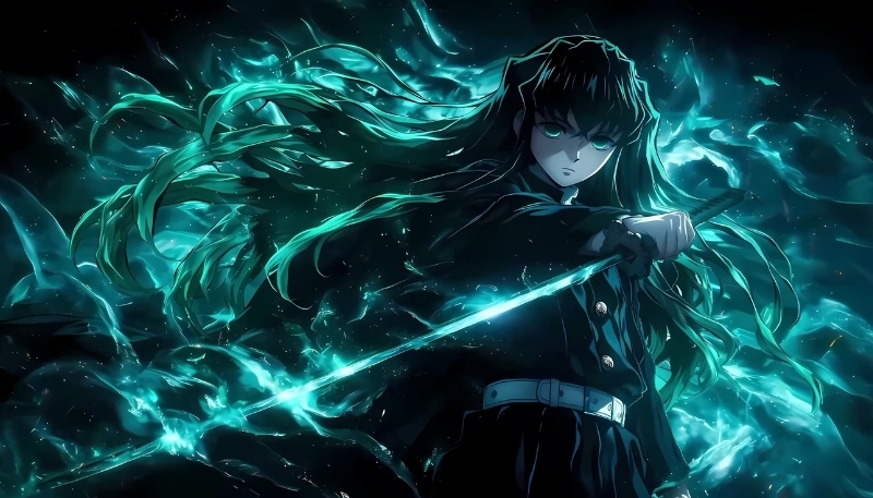 Ảnh Muichirou nghệ thuật nền rộng máy tính