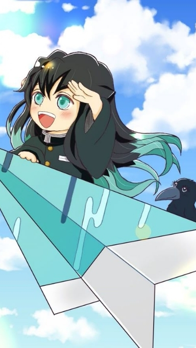 Hình Muichirou vô tri ánh nhìn xa xăm