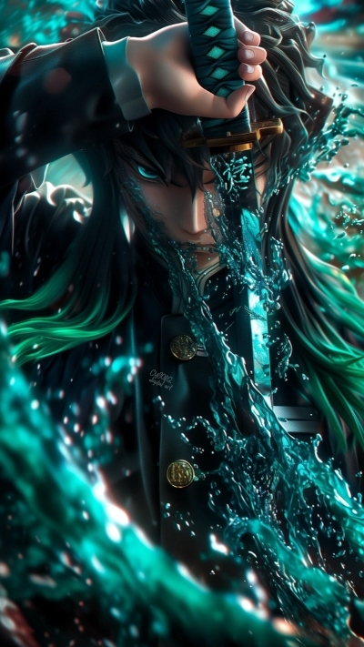 Nền Muichirou ngầu rực lửa chiến đấu