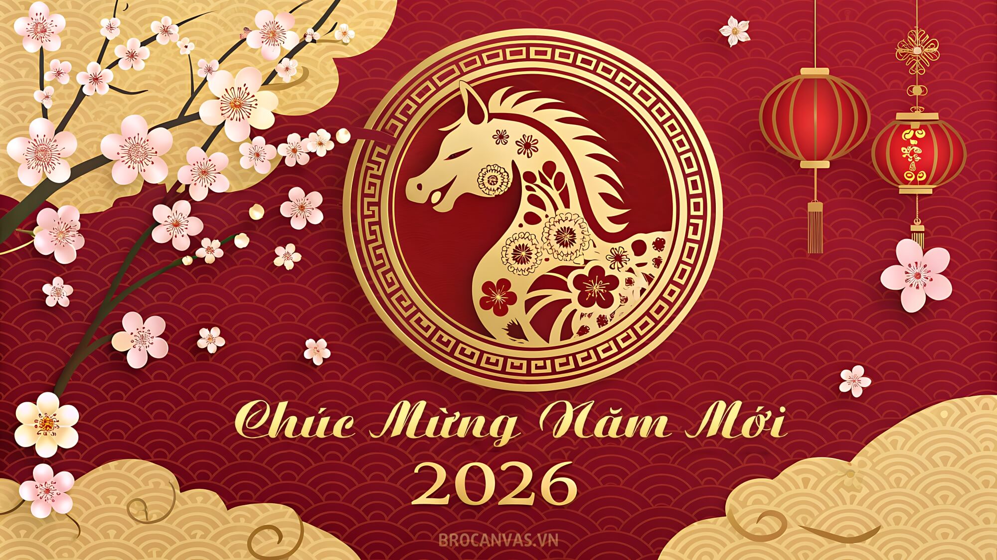 Ảnh chúc mừng năm mới Bính Ngọ 2026