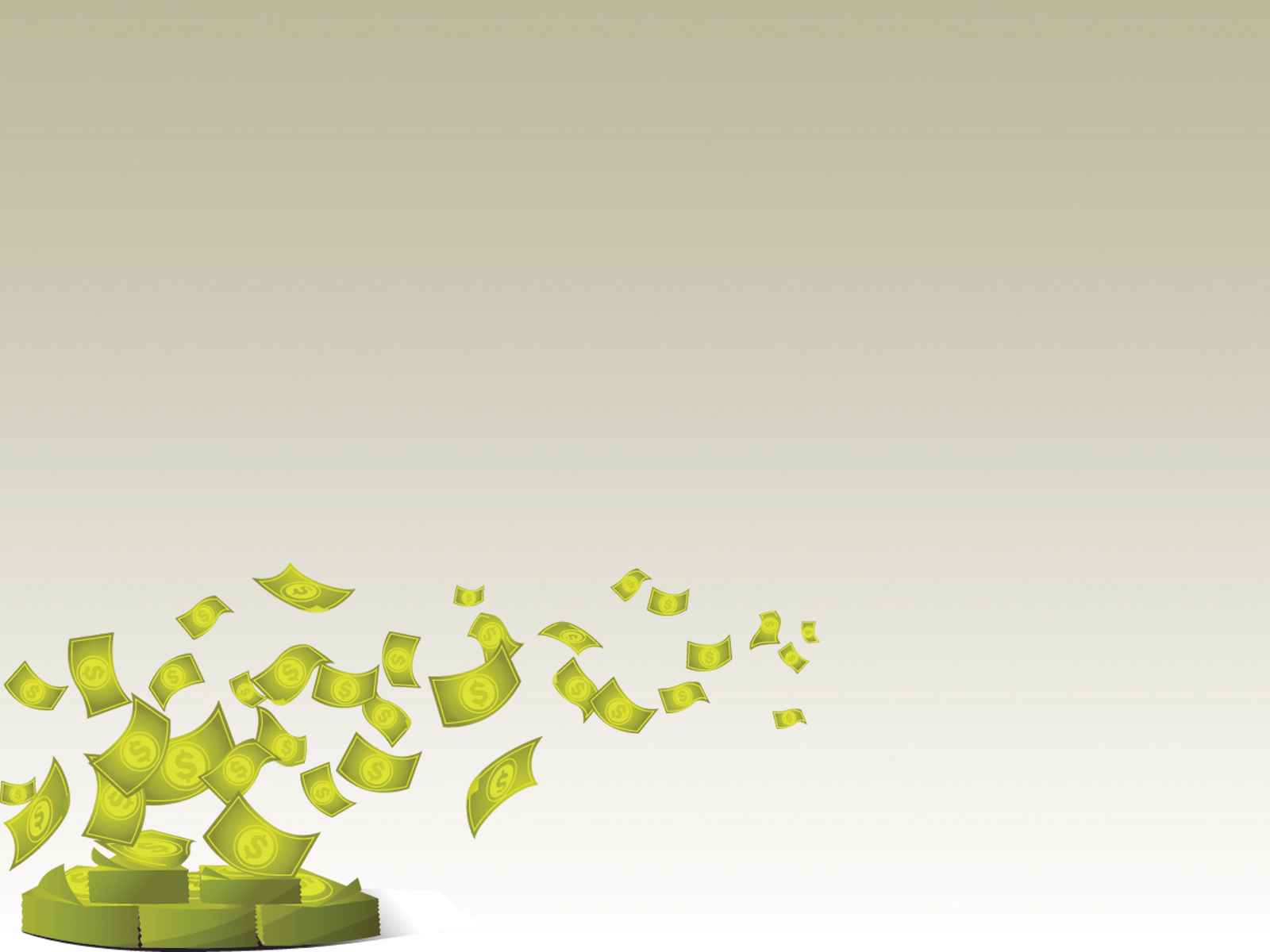 Hình nền PowerPoint đô la tung bay