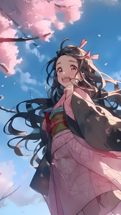 Wallpaper nezuko xinh đẹp rực rỡ cho điện thoại