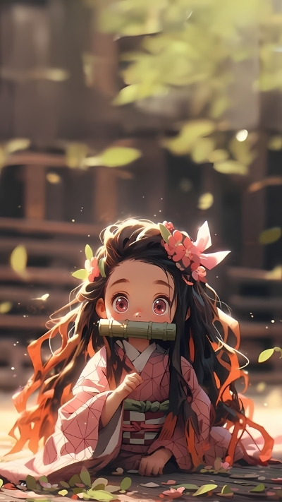 Ảnh nền nezuko đáng yêu dễ thương cho smartphone