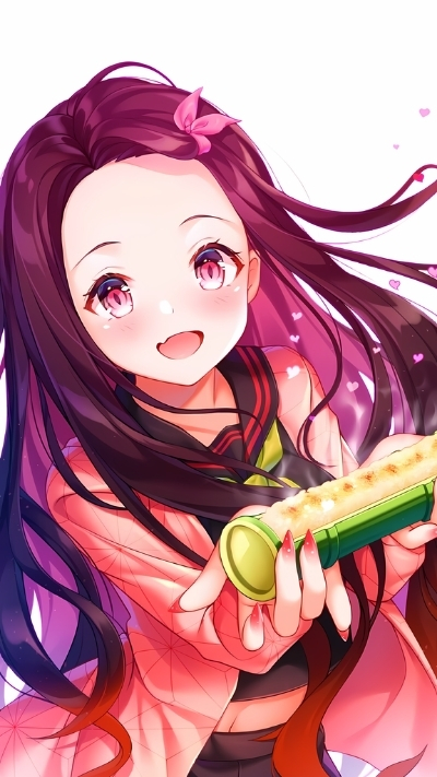 Ảnh nền nezuko đáng yêu tinh tế cho mobile