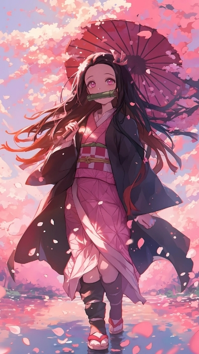 Ảnh nền nezuko đáng yêu lôi cuốn cho máy