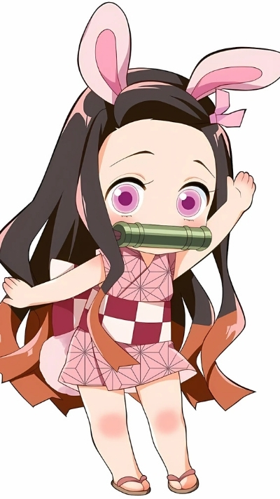 Ảnh nền nezuko chibi dễ thương cho smartphone