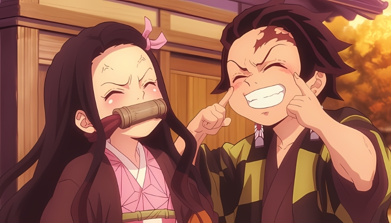 Wallpaper nezuko chibi đáng yêu cực đẹp cho PC