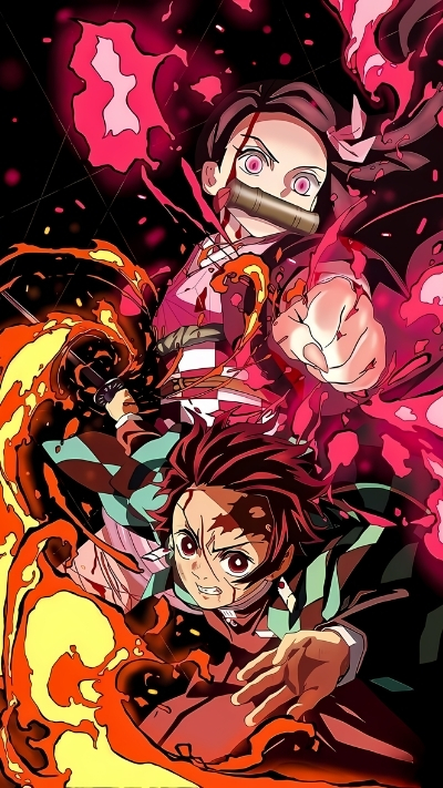 Wallpaper nezuko chiến đấu bá đạo cho smartphone