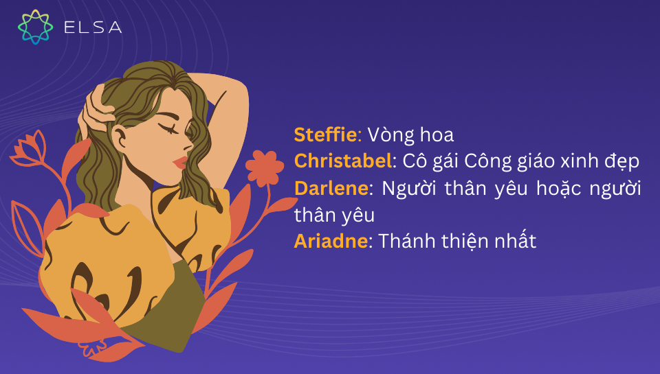 Những tên tiếng Anh cho nữ lãng mạn, tôn giáo