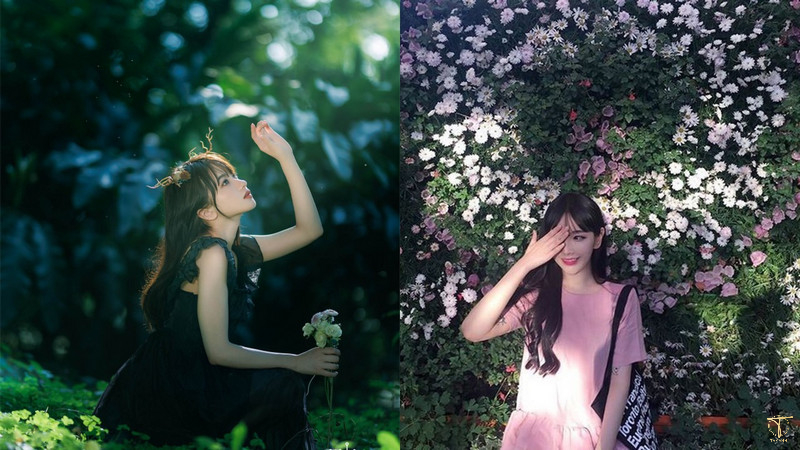 Chụp ảnh dùng tay che nắng