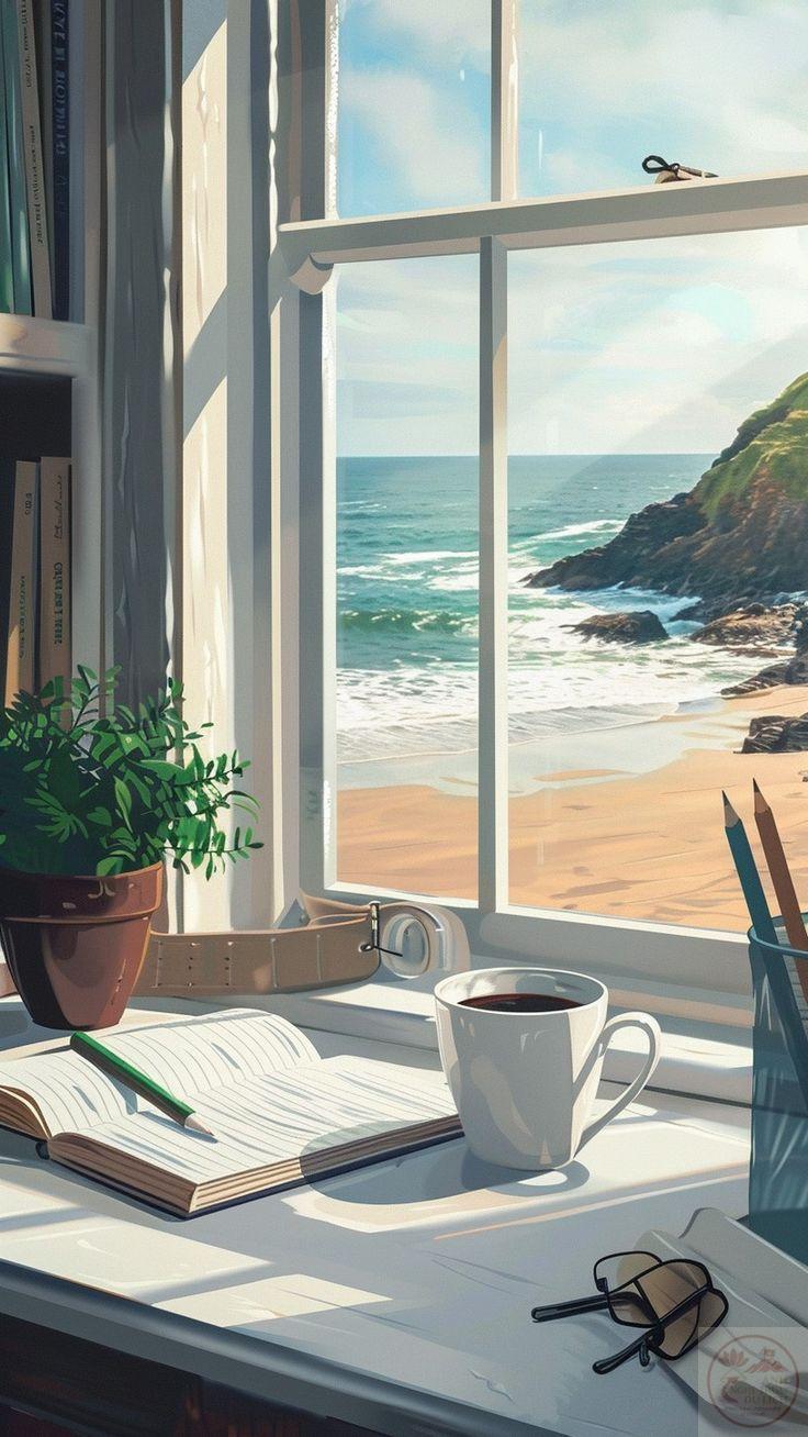 Bộ hình nền chill biến màn hình điện thoại thành nơi nhắc nhở nhẹ nhàng về việc học