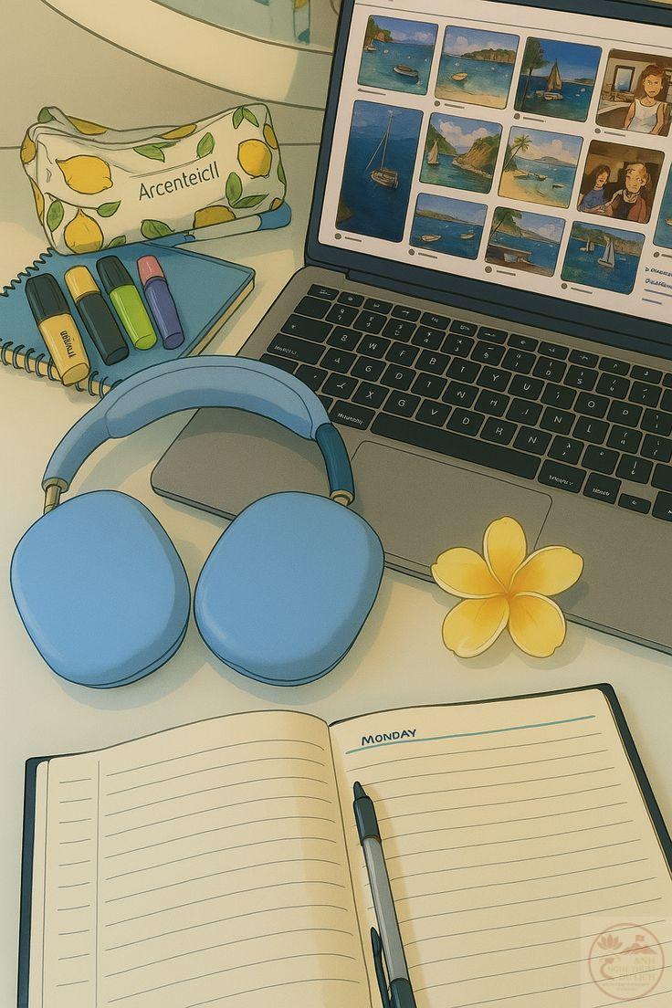 Hình nền ôn thi tinh tế giúp tâm trí luôn duy trì được trạng thái bình tĩnh cần thiết