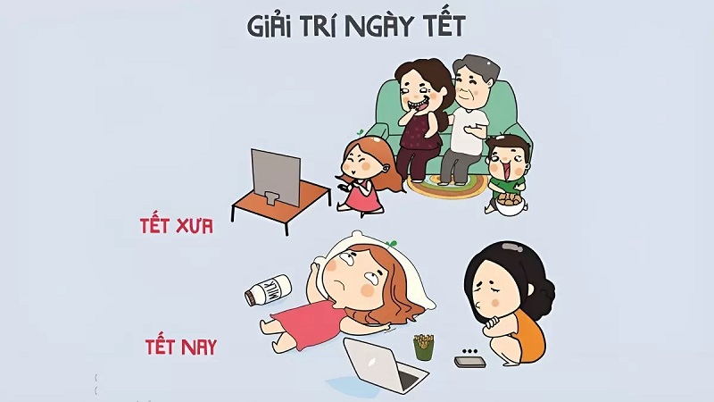 Meme về tăng cân sau Tết