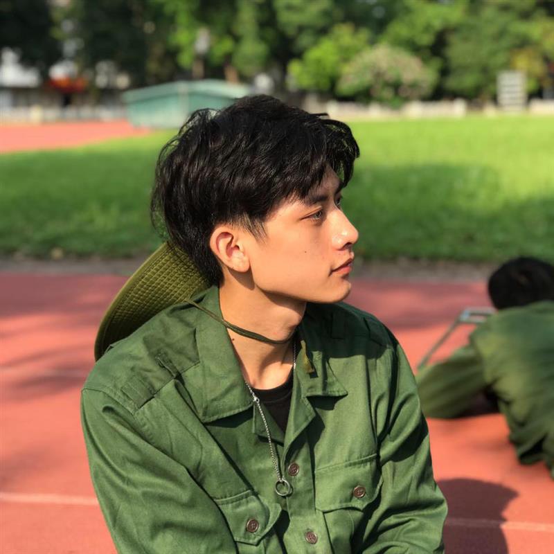 Ảnh trai đẹp che mặt nghiêng