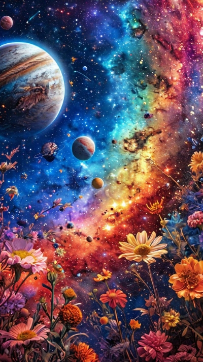 ảnh nền vũ trụ bay bổng