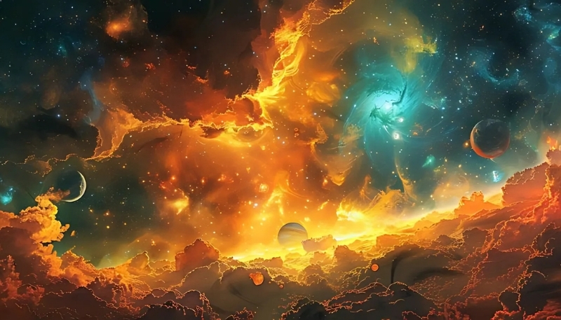 ảnh nền vũ trụ máy tính ánh hồng