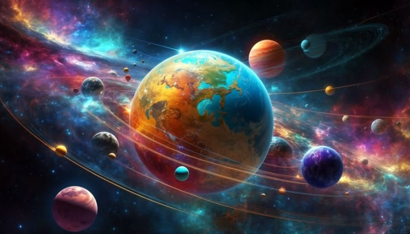 ảnh nền vũ trụ máy tính chibi