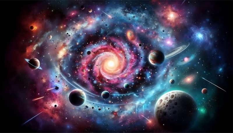 ảnh nền vũ trụ máy tính dễ thương