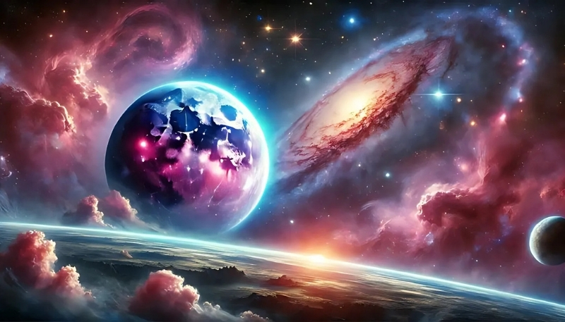 ảnh nền vũ trụ máy tính cute