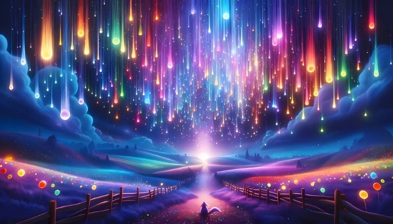 ảnh nền vũ trụ máy tính thác ánh sáng