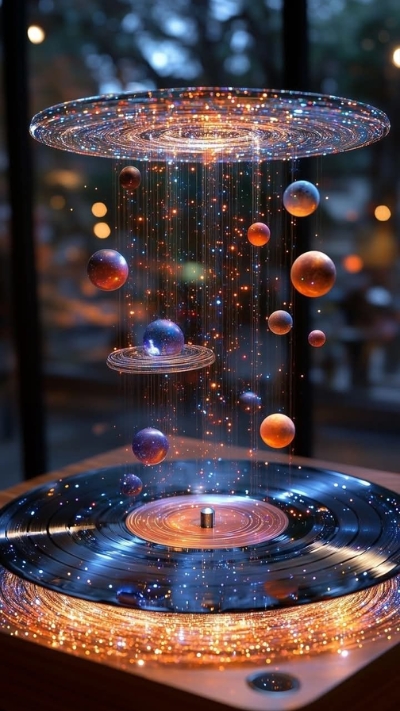 ảnh nền vũ trụ đĩa xoay