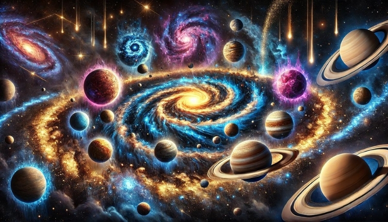 ảnh nền vũ trụ máy tính hoa thủy tinh