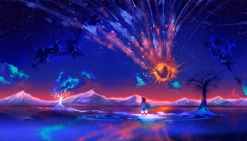 ảnh nền vũ trụ máy tính siêu bình minh