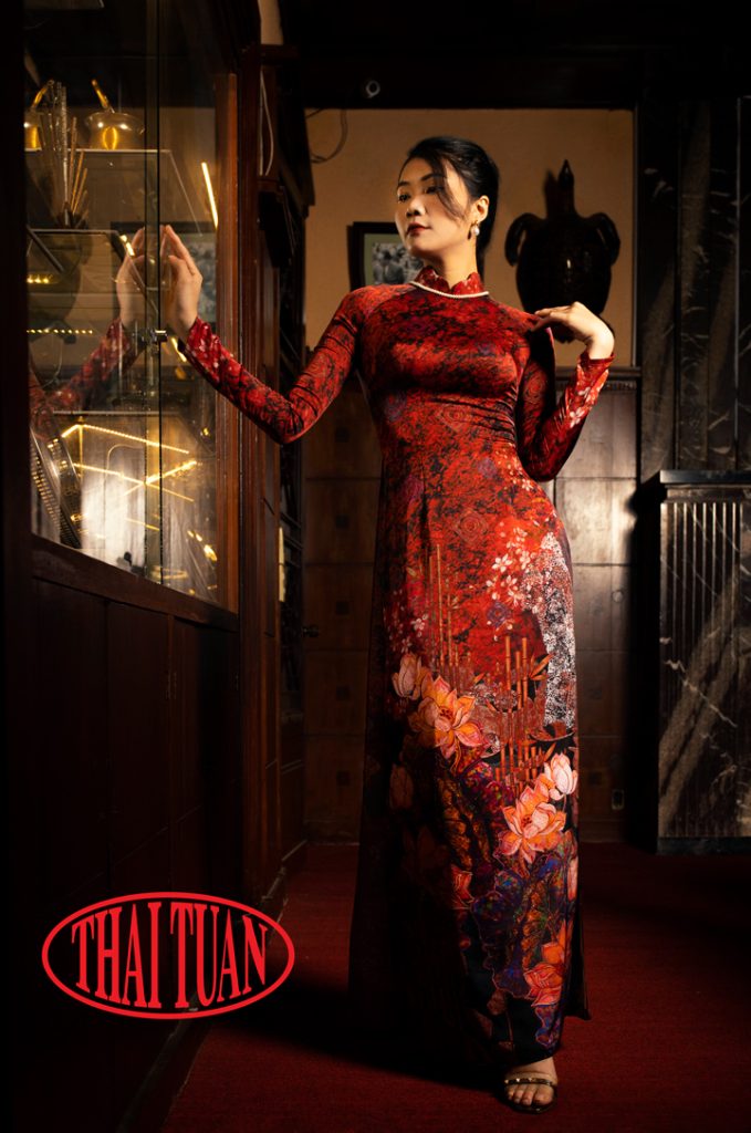 ao dai truyen thong co bau