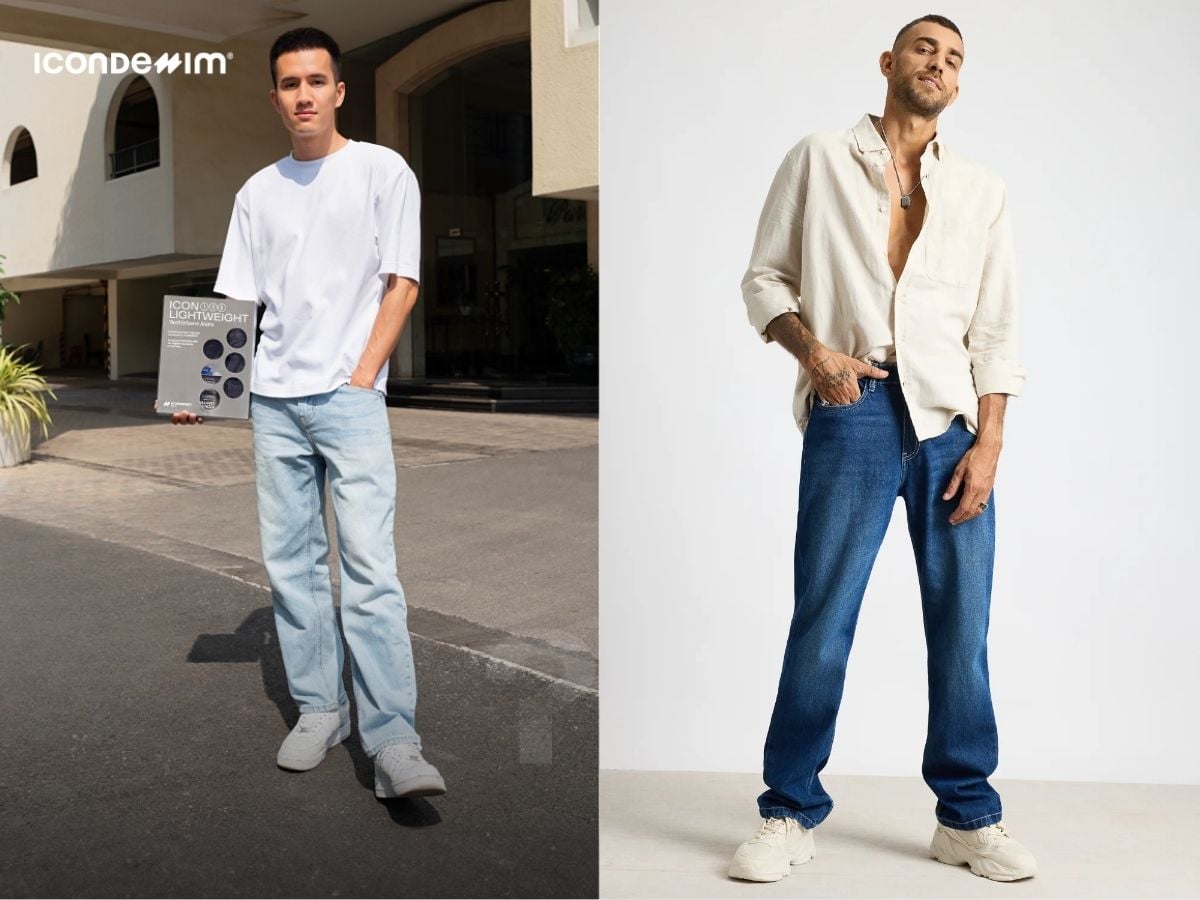 Phối đồ với quần jeans baggy với áo sơ mi hoặc áo thun