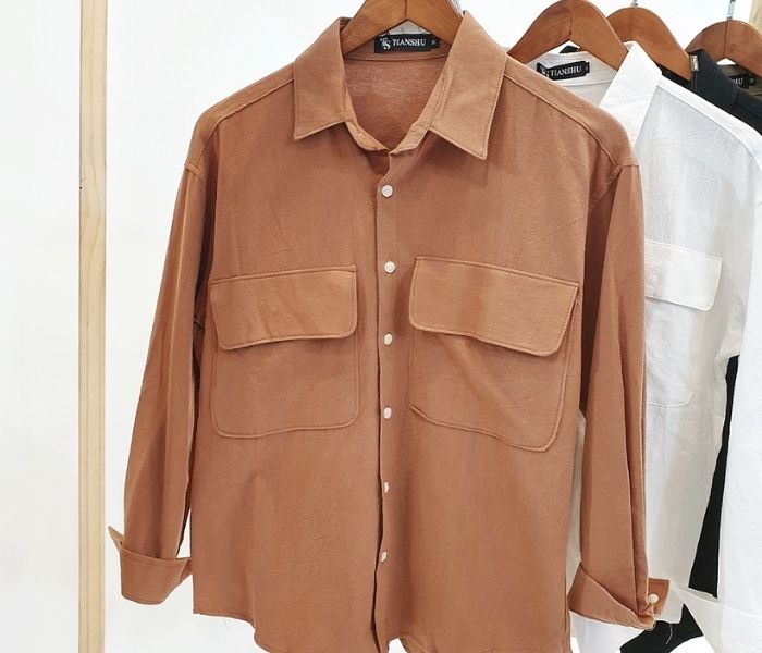 sơ mi nữ túi trước ngực