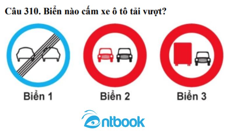 Biển nào cấm ô tô tải vượt? Phân biệt các biển báo cấm vượt