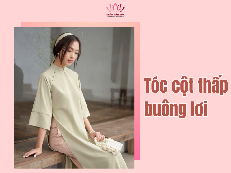 kiểu tóc mặc áo dài cách tân