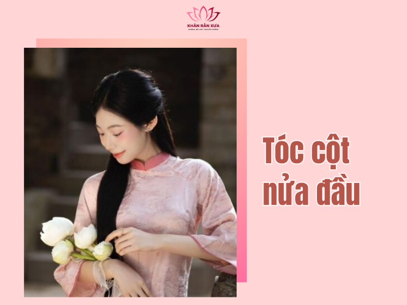 kiểu tóc mặc áo dài cách tân