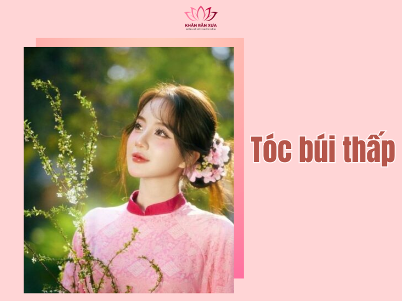 kiểu tóc mặc áo dài cách tân