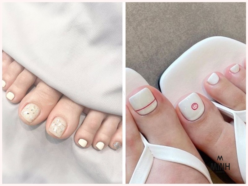 Móng chân màu xanh lam - lựa chọn hoàn hảo cho da ngăm