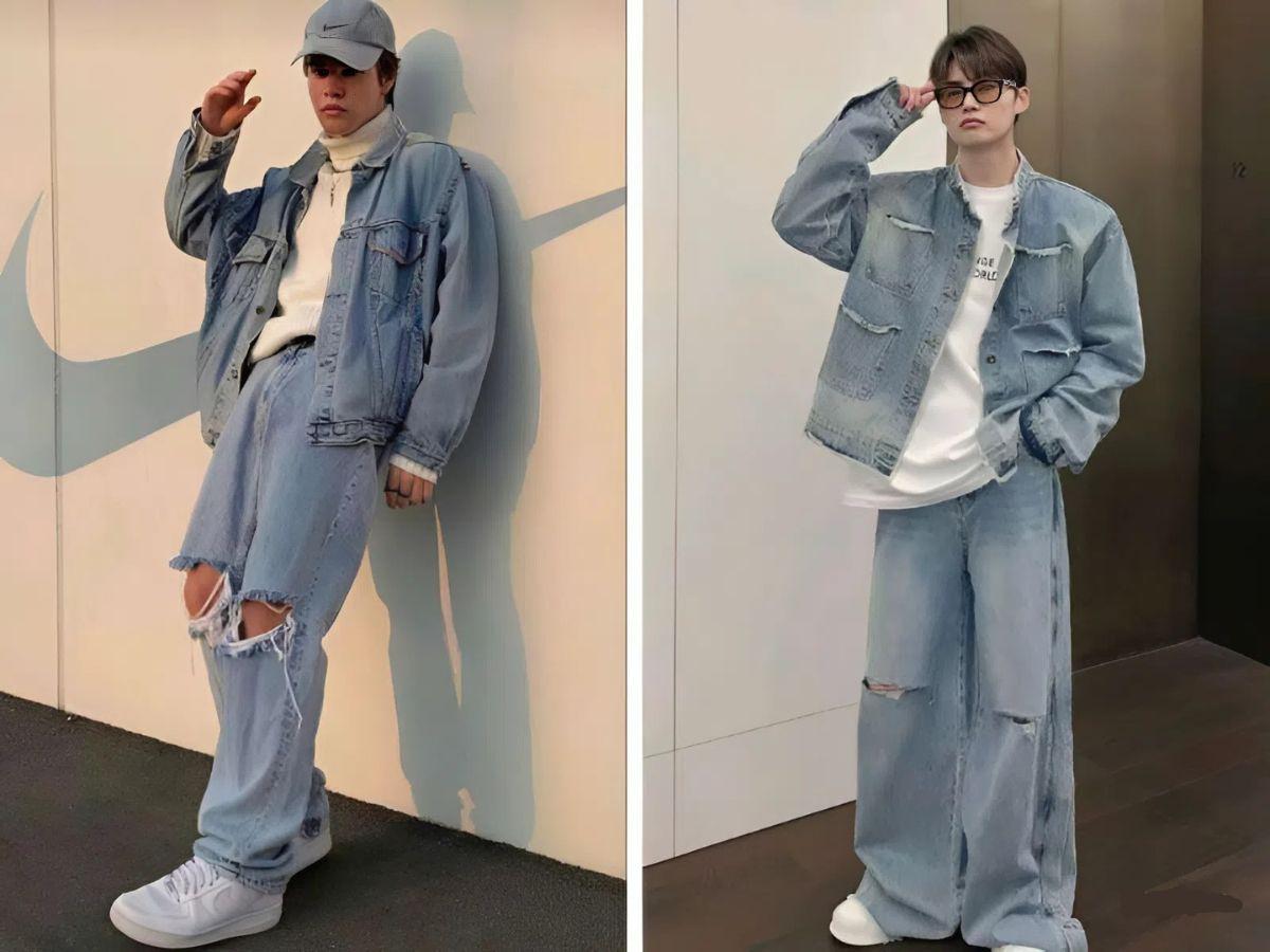 Denim on denim - phong cách thời trang được yêu thích bởi sự bụi bặm và cá tính