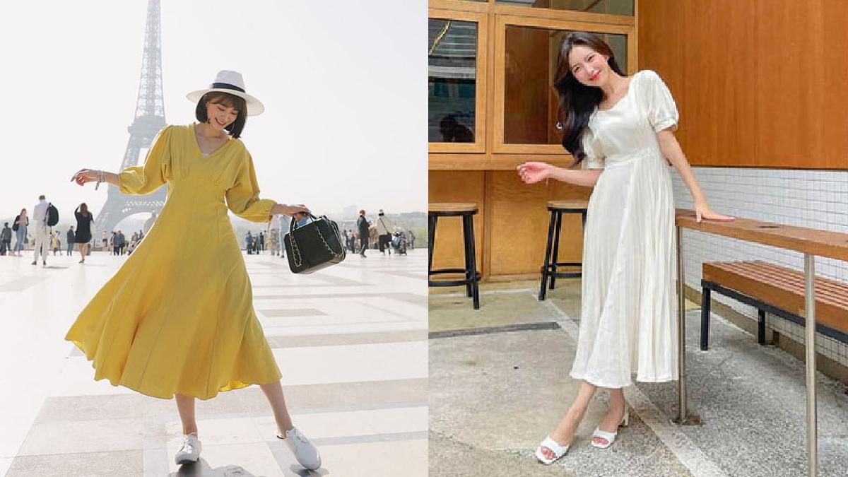 Cách tạo dáng chụp ảnh đẹp khi mặc váy dàiNghiêng người