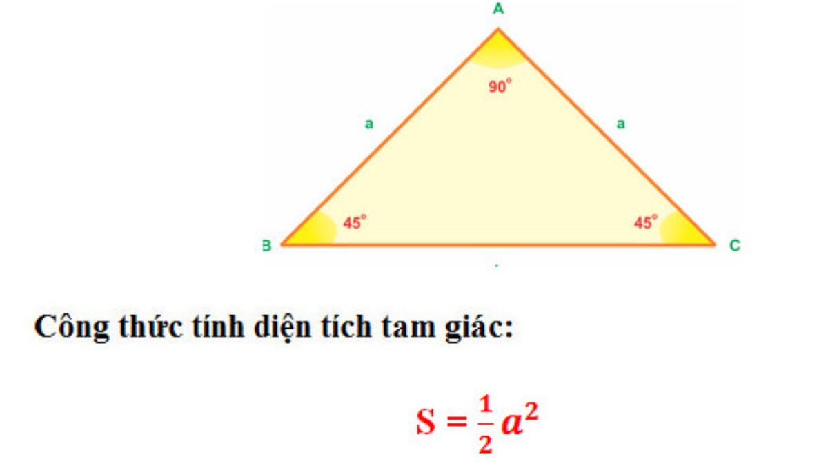 công thức tính diện tích tam giác