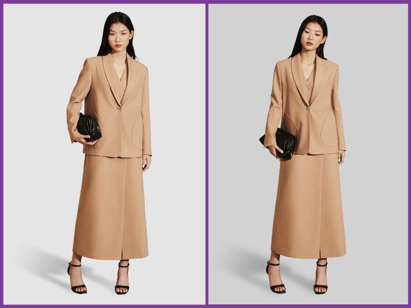 phối đồ với chân váy dài chữ A