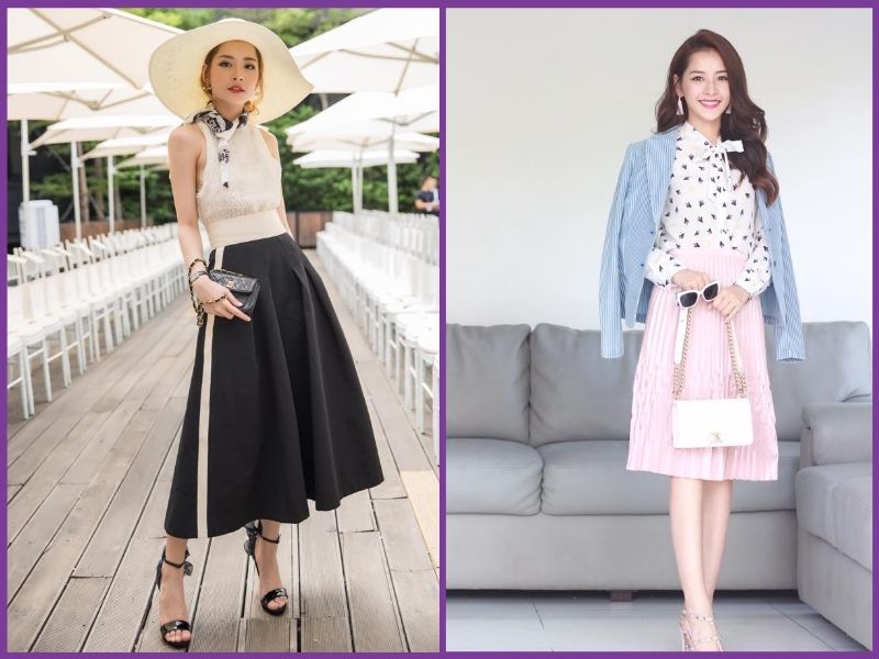 12 công thức phối đồ với chân váy dài chữ A cho mọi nàng thơ