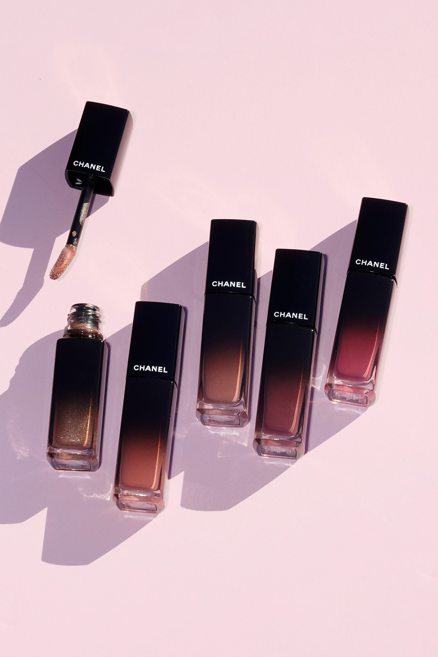 Chanel Rouge Allure Laque 65 Imperturbable, 66 Permanent, 67 Steady, 68 Unlimited, 69 Remanence