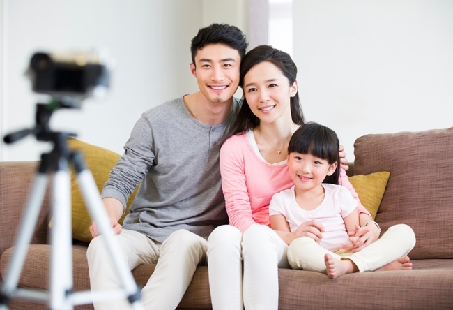 chup anh gia dinh 3 nguoi dep